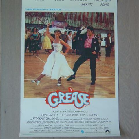 'Grease' Belgian affichette
